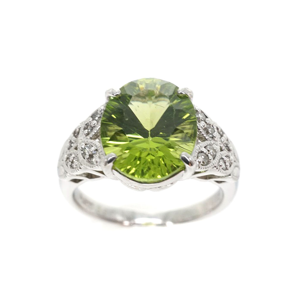 質屋かんてい局オンラインショップ / Pt900 ペリドット付リング 3.52ct