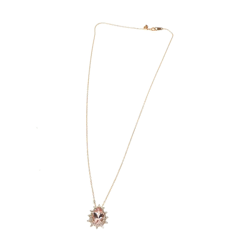 1/美品 K18PG ピンクゴールド モルガナイト2.30ct ペンダントトップ 1