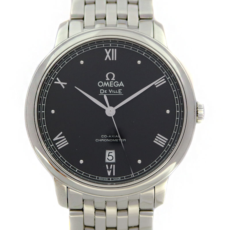 OMEGA【オメガ】424.10.40.20.01.003　デ・ヴィル　デビル　プレステージ　コーアクシャル　ステンレススチール　メンズ　3気圧防水　腕時計　USED-9　【中古】A22-479　質屋　かんてい局茜部店