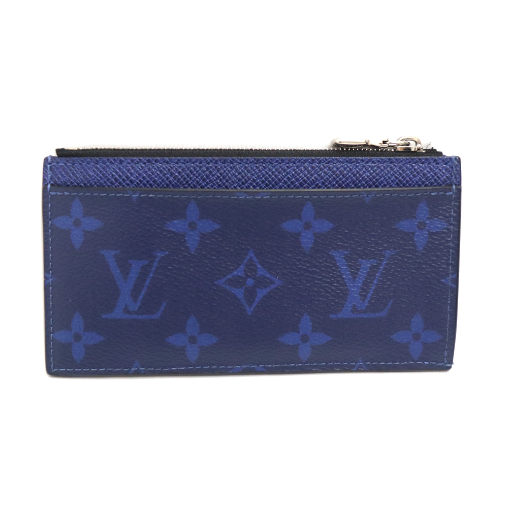 ルイヴィトン Louis vuitton M30270 コインカード・ホルダー  ブルー【中古】