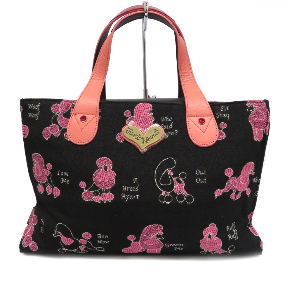 質屋かんてい局オンラインショップ Think Bee シンクビｰ トートバッグ レディース ジャカード プードル 犬 動物 通勤 通学 自立 大人 軽量 布 可愛い オシャレ 中古 Used 9 質屋 かんてい局細畑店 H206