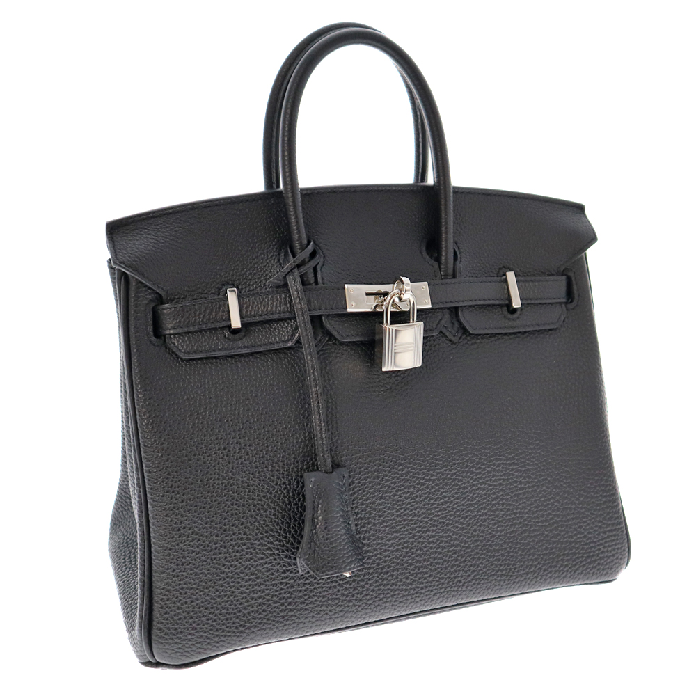 HERMES ブラックレザー ハンドバッグ 質屋かんてい局オンラインショップ / 春日井店 HERMES【エルメス