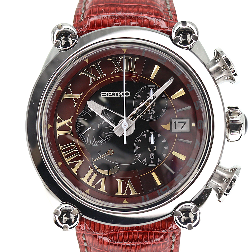 セイコー SEIKO　ガランテGALANTE　SBLA049　スプリングドライブ 中古】SEIKO GALANTE SPRING DRIVE CHRONOGRAPH GMT セイコー