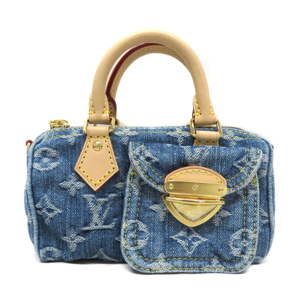 ルイヴィトン Louis Vuitton M82950 ナノ・スピ―ディ LVリミックス モノグラム デニム【中古】