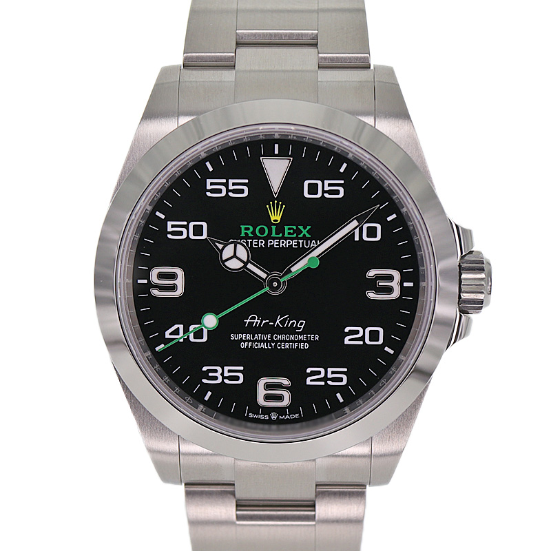 ロレックス Rolex 126900 エアキング ブラック メンズ 腕時計【中古】