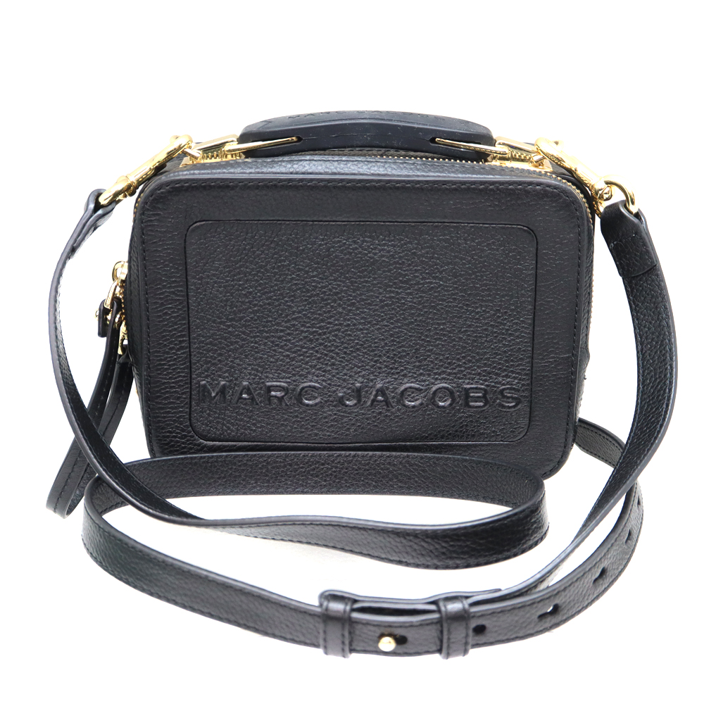 マークジェイコブス Marc jacobs THE・BOX ショルダーバッグ レザー ブラック 【中古】