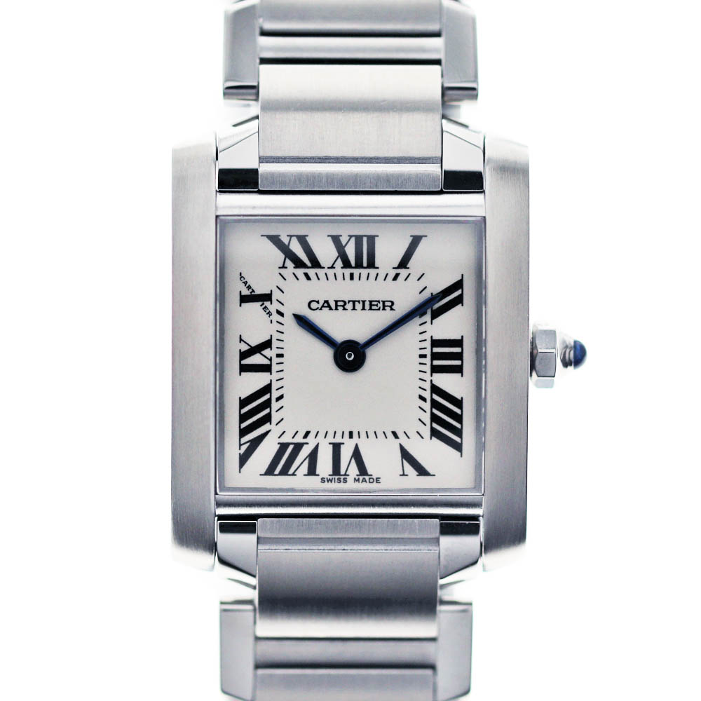 カルティエ Cartier W51008Q3 タンクフランセーズSM レディース 腕時計 【中古】