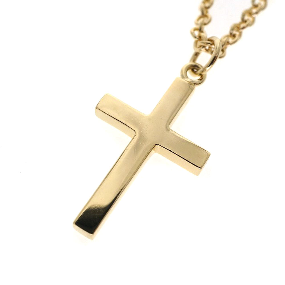 GARDEL（ガーデル） CUBE CROSS NECKLACE - K18Yellow Gold