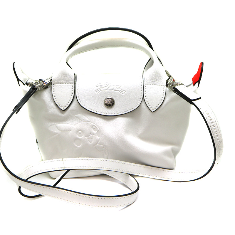 【新品】LONGCHAMP ショルダーバッグ ホワイト　2way 新品】LONGCHAMP ショルダーバッグ ホワイト2way