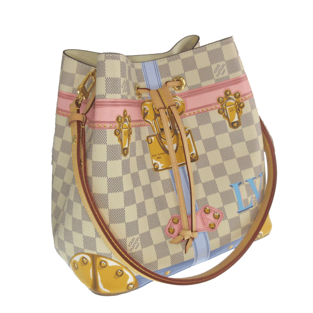 LOUIS VUITTON【ルイヴィトン】N41066　ネオノエ　ダミエ・キャンバス　アズール　レディース　カバン　ブランド　ショルダーバッグ　鞄　かばん　バケット　巾着型【中古】USED-S【特上品】k21-869　質屋　かんてい局春日井店