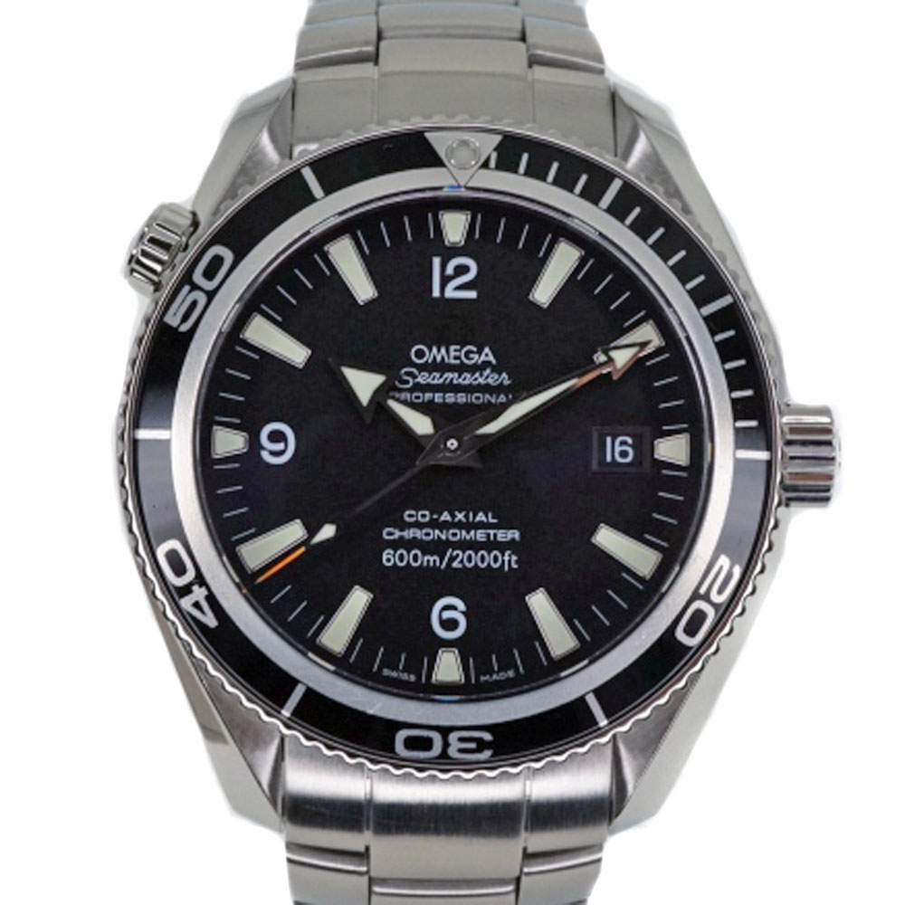 OMEGA【オメガ】 2201.50 シーマスター プラネットオーシャン コーアクシャル ダイバーズ 600m防水 メーカー保証書付 外装仕上げ済 SS ステンレススチール 逆回転防止ベゼル  ブロードアロー針 ブラック 自動巻き メンズ 【中古】 USED-9 質屋かんてい局細畑店 h2107828