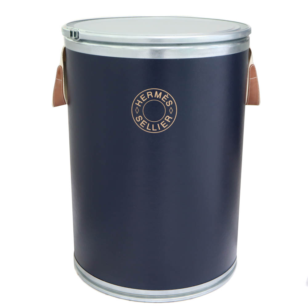 エルメス Hermes サドルボックス メタル ネイビー ユニセックス【中古】