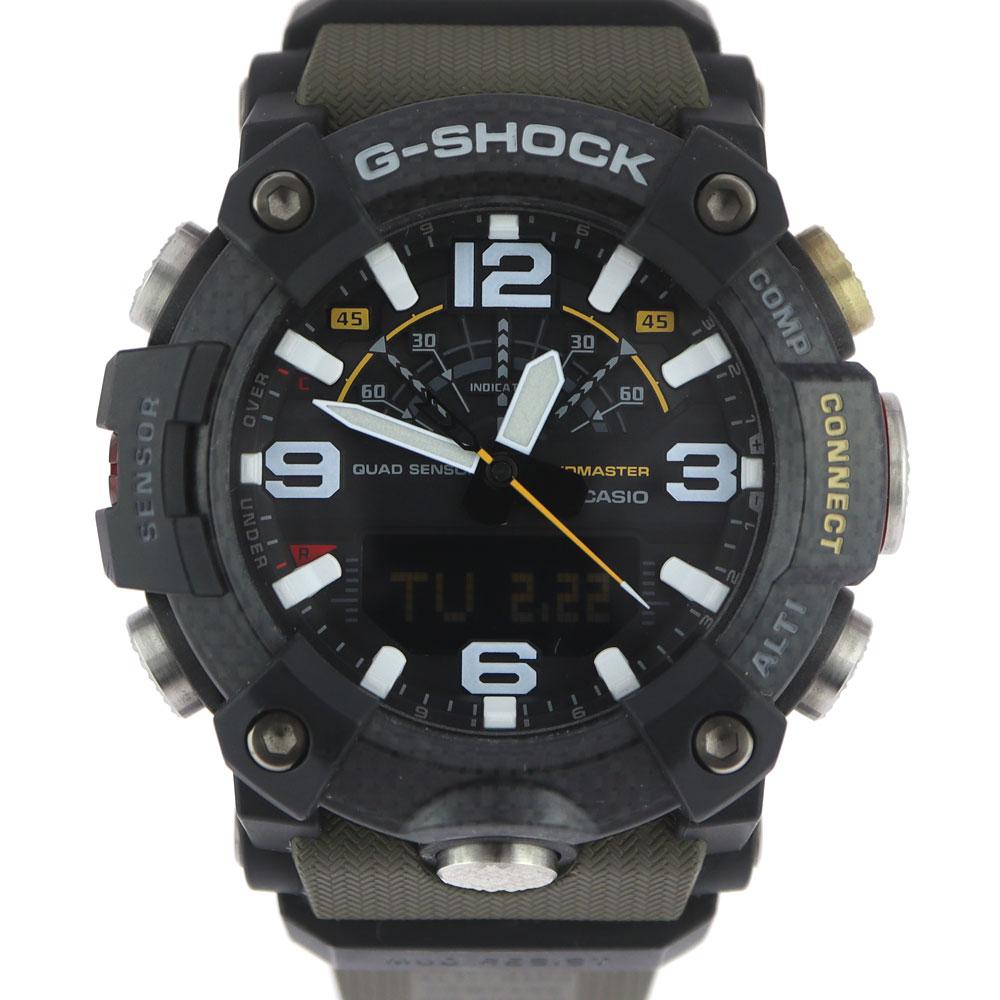 CASIO【カシオ】 GG-B100-1A3JF G-SHOCK MUDMASTER マッドマスター Gショック クォーツ 樹脂 カーボン 腕時計  メンズ 200m防水 耐衝撃構造 【中古】USED-7 質屋 かんてい局小牧店 c22-875