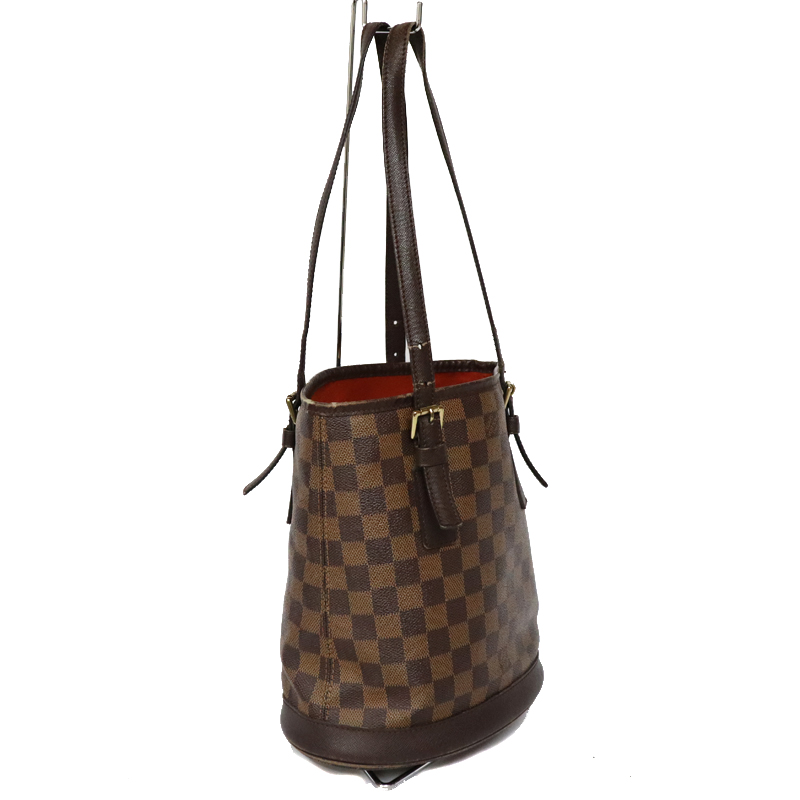 ルイ・ヴィトン Louis Vuitton マレ ハンドバッグ バケット しかた ショルダー トートバッグ ダミエ ブラウン N42240 レディース  【中古】