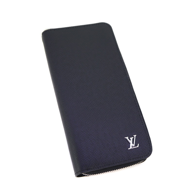 LOUISVUITTON 【ルイヴィトン】M30317 ジッピーウォレット・ヴェルティカル ラウンドファスナー ブラック 黒 タイガレザー ウォレット 長財布 メンズ【中古】 USED-10 買取専門 かんてい局大垣店 p22-325