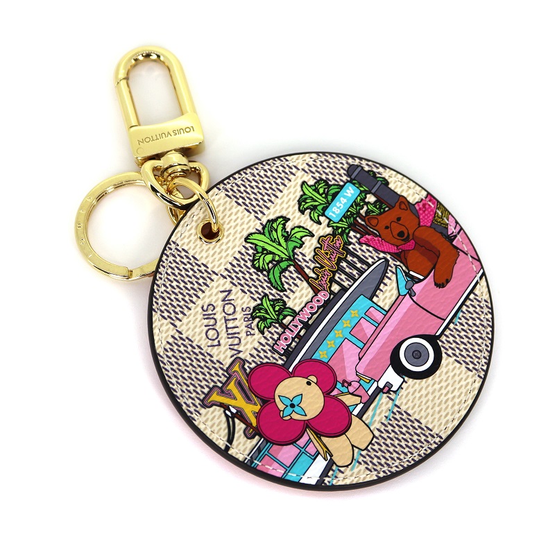 LOUIS VUITTON【ルイヴィトン】M00502 ポルトクレ・イリュストレ クリスマス キーホルダー チャーム ヴィヴィエンヌ ダミエ レディース メンズ【中古】USED-10 買取専門 かんてい局大垣店 p22-327