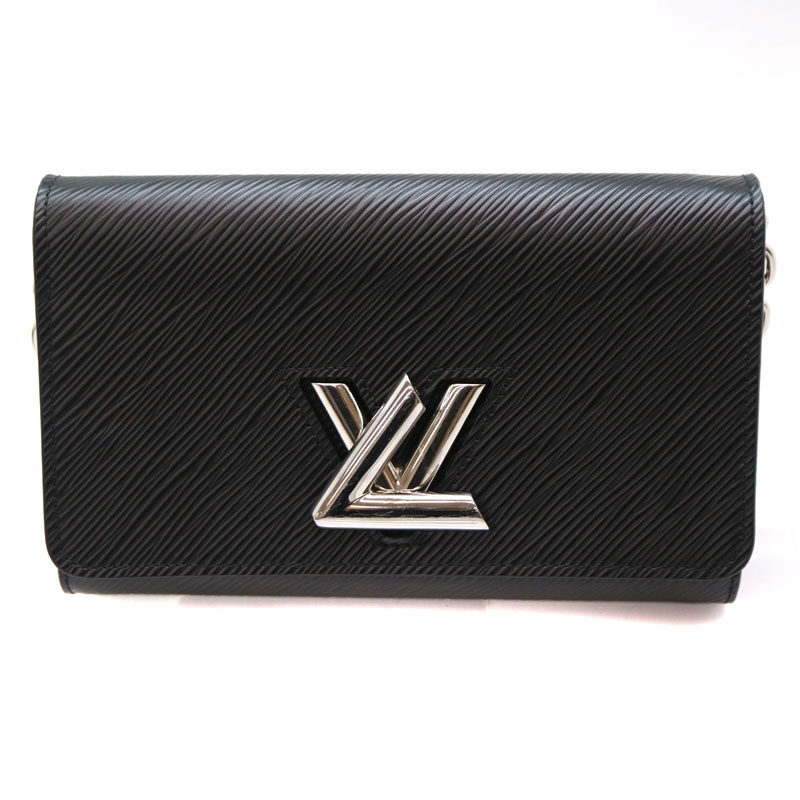 LOUIS VUITTON Ｍ62038　ポルトフォイユ・ツイスト チェーン　エピ　ノワール　シルバー金具 LOUIS VUITTONルイ・ヴィトン M62038 ポルトフォイユ