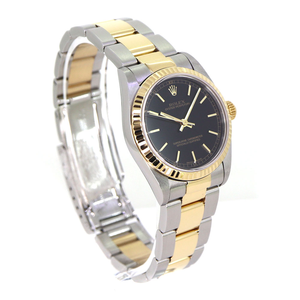 reas1 本体 ロレックス オイスターパーペチュアル 77513 ブラック ユニ