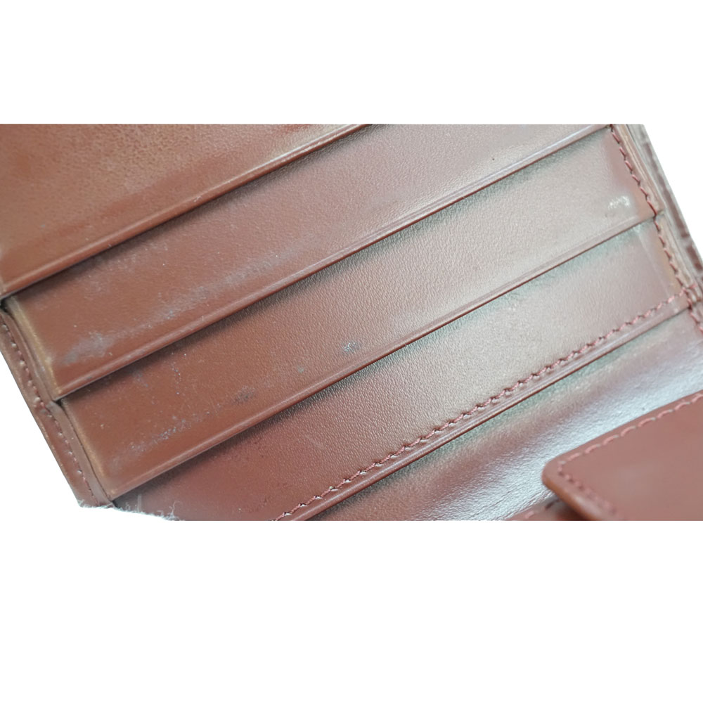 [専用けん様] ヴィンテージ カルティエ 二つ折り財布 メンズ ボルドー 本革 中古・古着通販】Cartier (カルティエ) 3つ折り財布 ボルドー