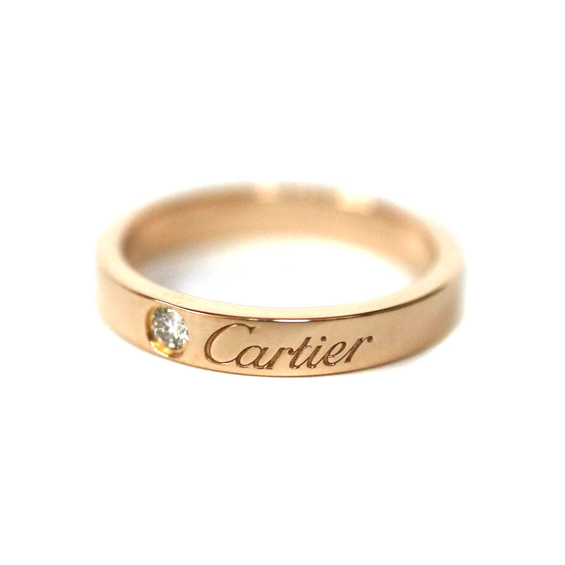 カルティエ Cartier Cドゥリング K18 ピンクゴールド ダイヤモンド 約8号【中古】