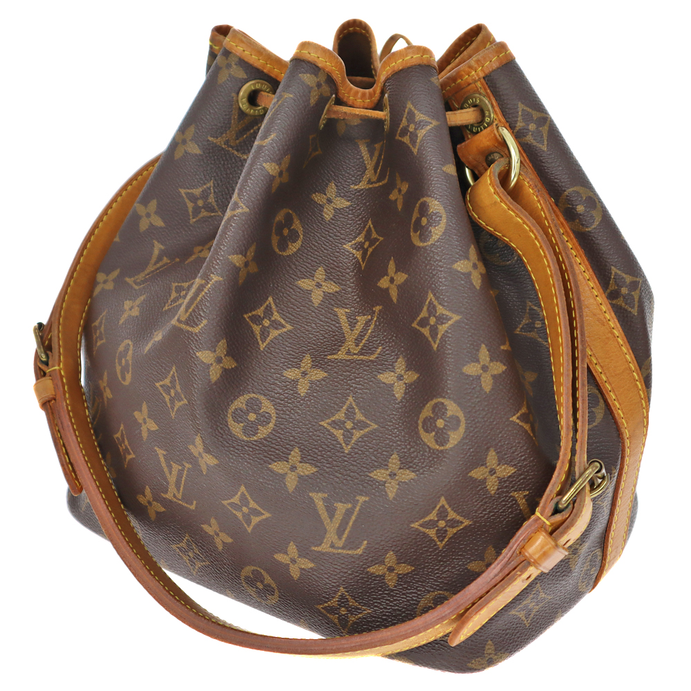 質屋かんてい局オンラインショップ / LOUISVUITTON【ルイヴィトン】M42226 プチノエ モノグラムキャンバス ブラウン系 ブランド  ショルダーバッグ 肩掛け 鞄 かばん バケット 巾着式 ファッション レディース【中古】USED-6 k22-527 質屋 かんてい局春日井店