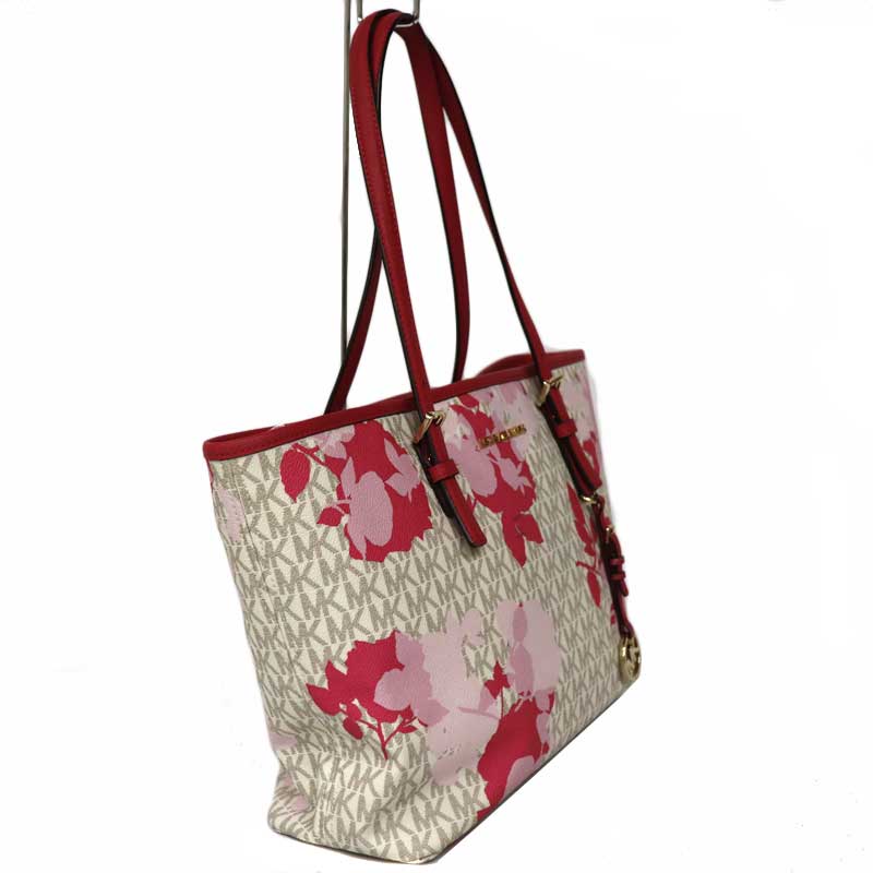 MICHAEL KORS 花柄トートバッグ 赤 質屋かんてい局オンラインショップ / MICHAEL KORS【マイケル