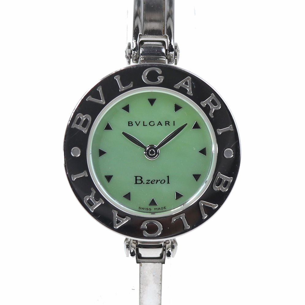 ブルガリ Bvlgari  BZ22S B-ZERO1 ビーゼロワン バングルウォッチ シェル グリーン 【中古】