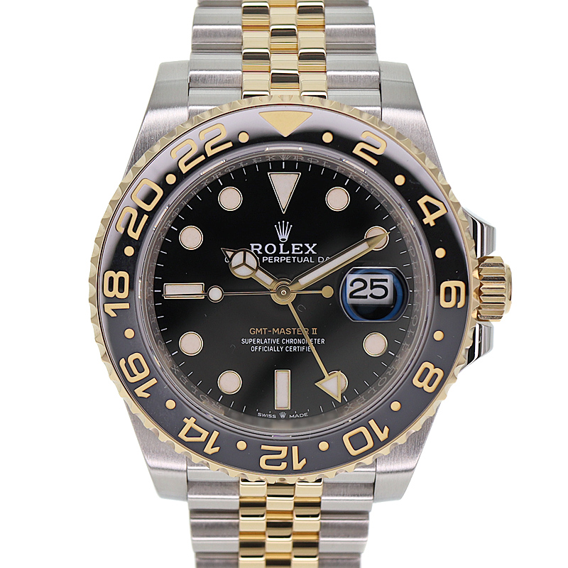 ロレックス Rolex 126713GRNR GMTマスター2 ブラック グレー メンズ 腕時計【中古】