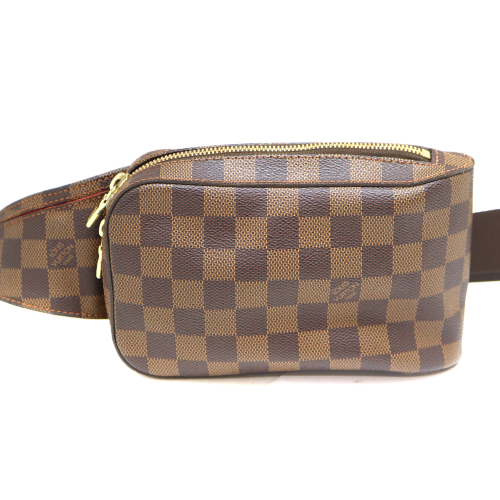 LOUIS VUITTON【ルイ ヴィトン】　N51994　ジェロニモス　ボディバッグ　ダミエキャンバス　エベヌ　茶/ブラウン系　LV　 メンズ【中古】USED-7　質屋　かんてい局茜部店　A23-1682