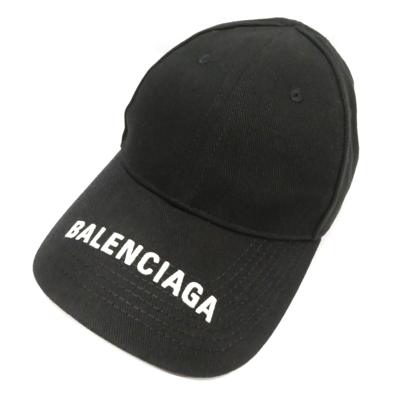 バレンシアガ Balenciaga 531588 ロゴバイザーキャップ 帽子 【中古】