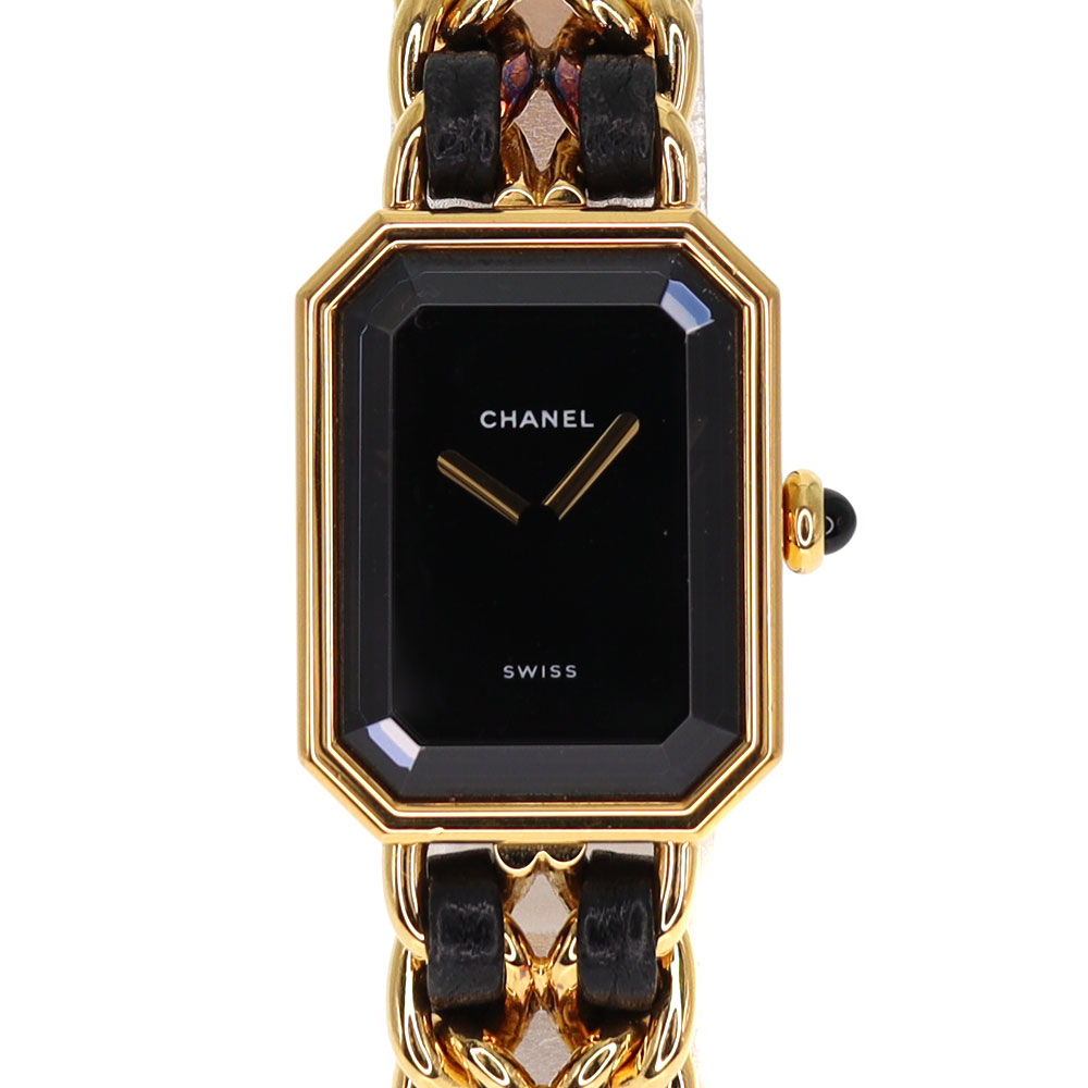 CHANEL【シャネル】  H0001 プルミエール Lサイズ メッキ レザー クォーツ レディース 腕時計 シンプル アクセサリー 【中古】USED-6 質屋 かんてい局小牧店 c22-764