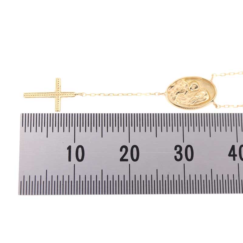 エナソルーナ　enarolouna 金色 メッキ 十字架 メダイ ネックレス てなグッズや エナソルーナ ネックレス メダイ 十字架 メッキ