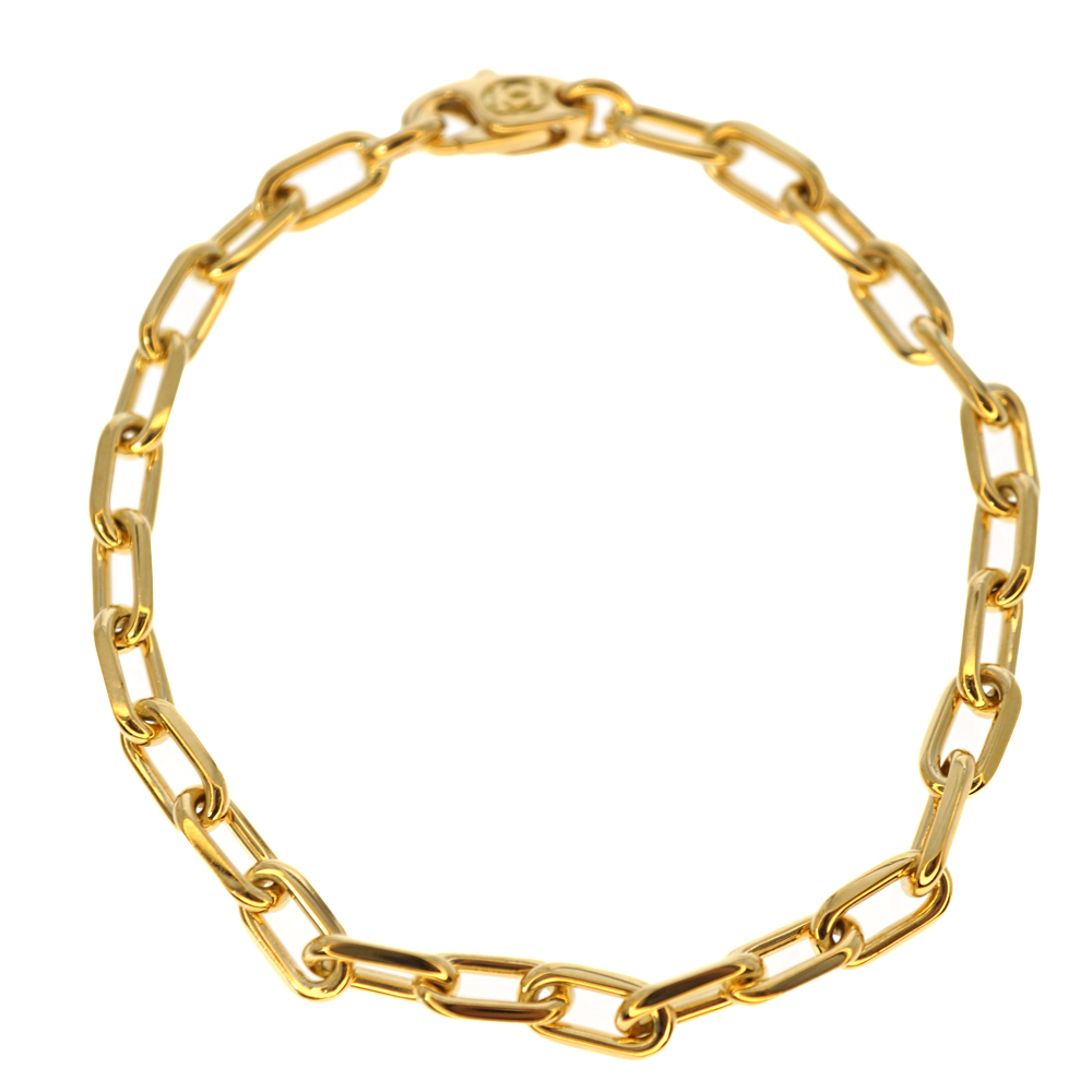 CARTIER【カルティエ】スパルタカスブレス K18金 イエローゴールド YG GOLD 腕周り約17cm チェーンデザイン 人気 ブランド アクセサリー ジュエリー ユニセックス【中古】USED-9 質屋かんてい局春日井店 k22-350
