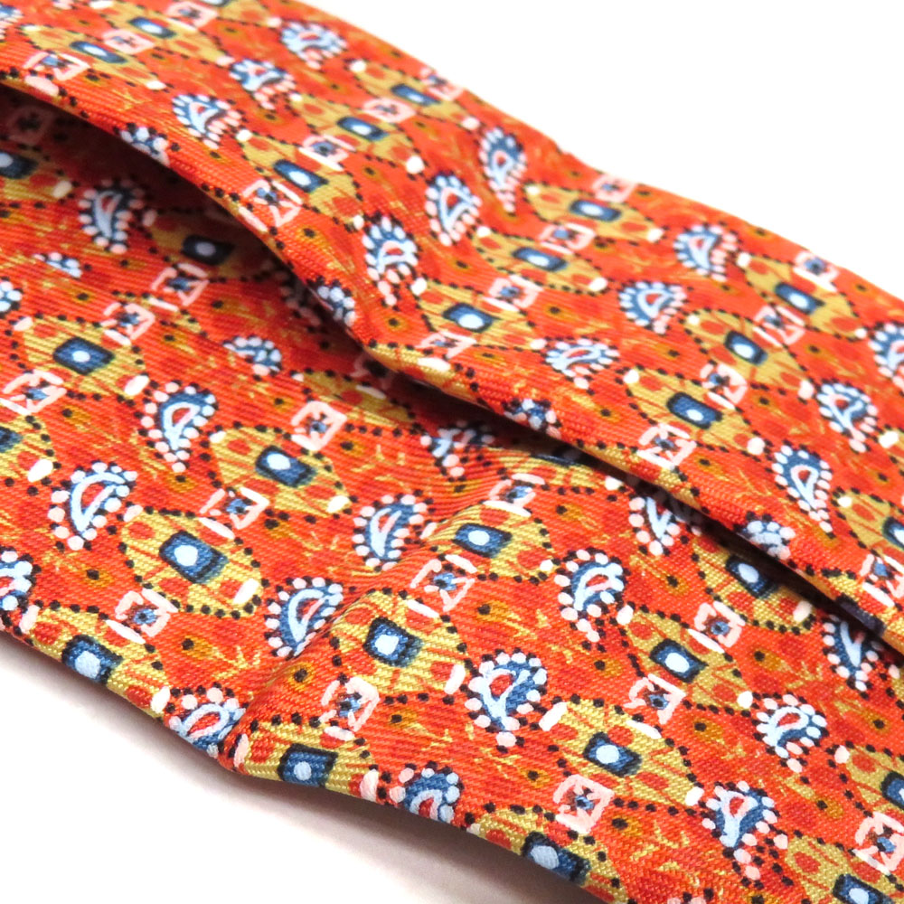 エルメス ネクタイ オレンジ色 B25061909 エルメス Hermes HERMES