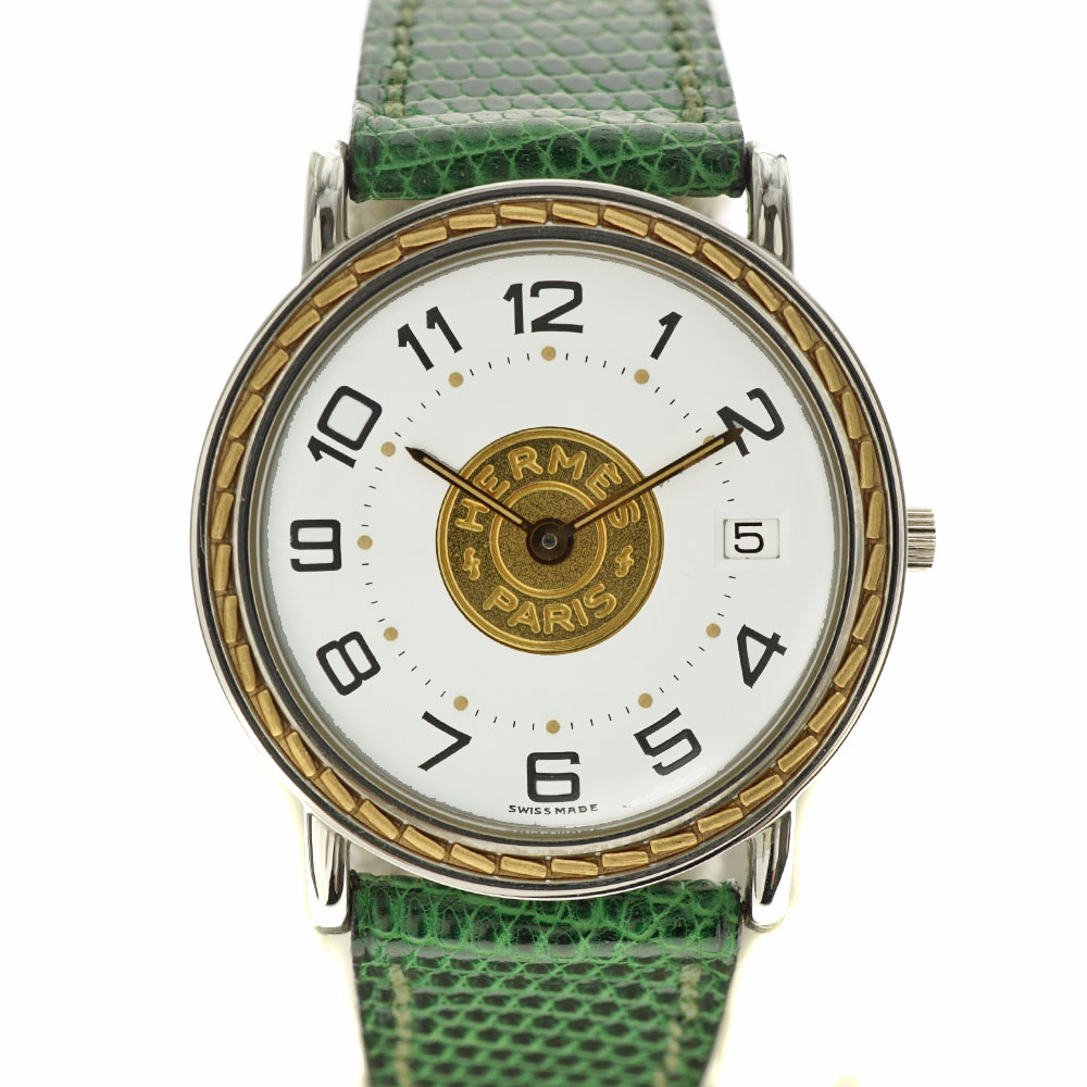 エルメス Hermes 82.03 セリエ ホワイト レディース ウォッチ 腕時計 【中古】