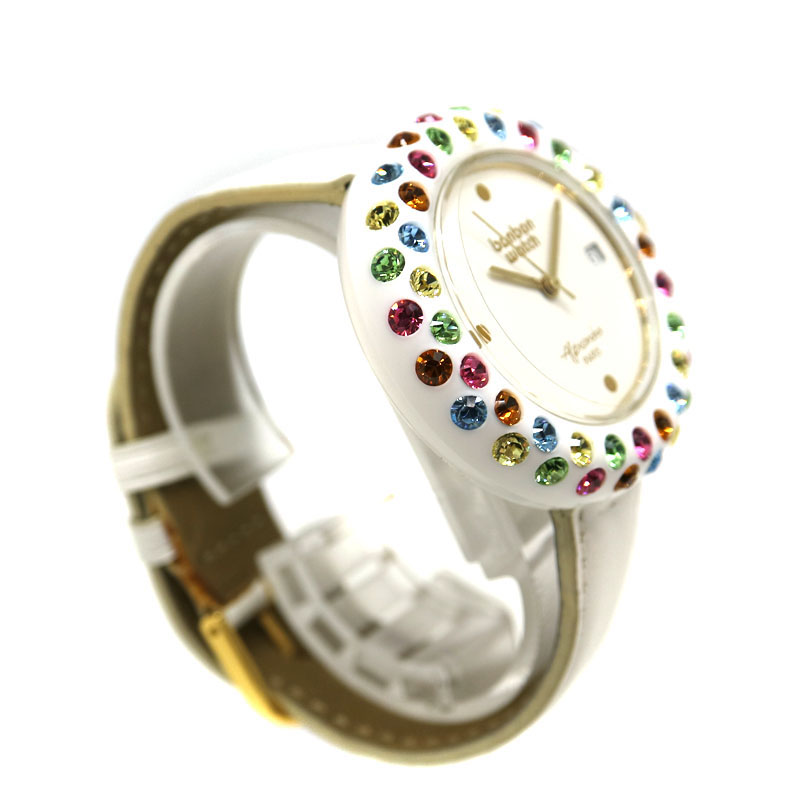 bonbon watch by Alexandraホワイトシリコンバンドクォーツ bonbon watch by Alexandraホワイトシリコンバンドクォーツ