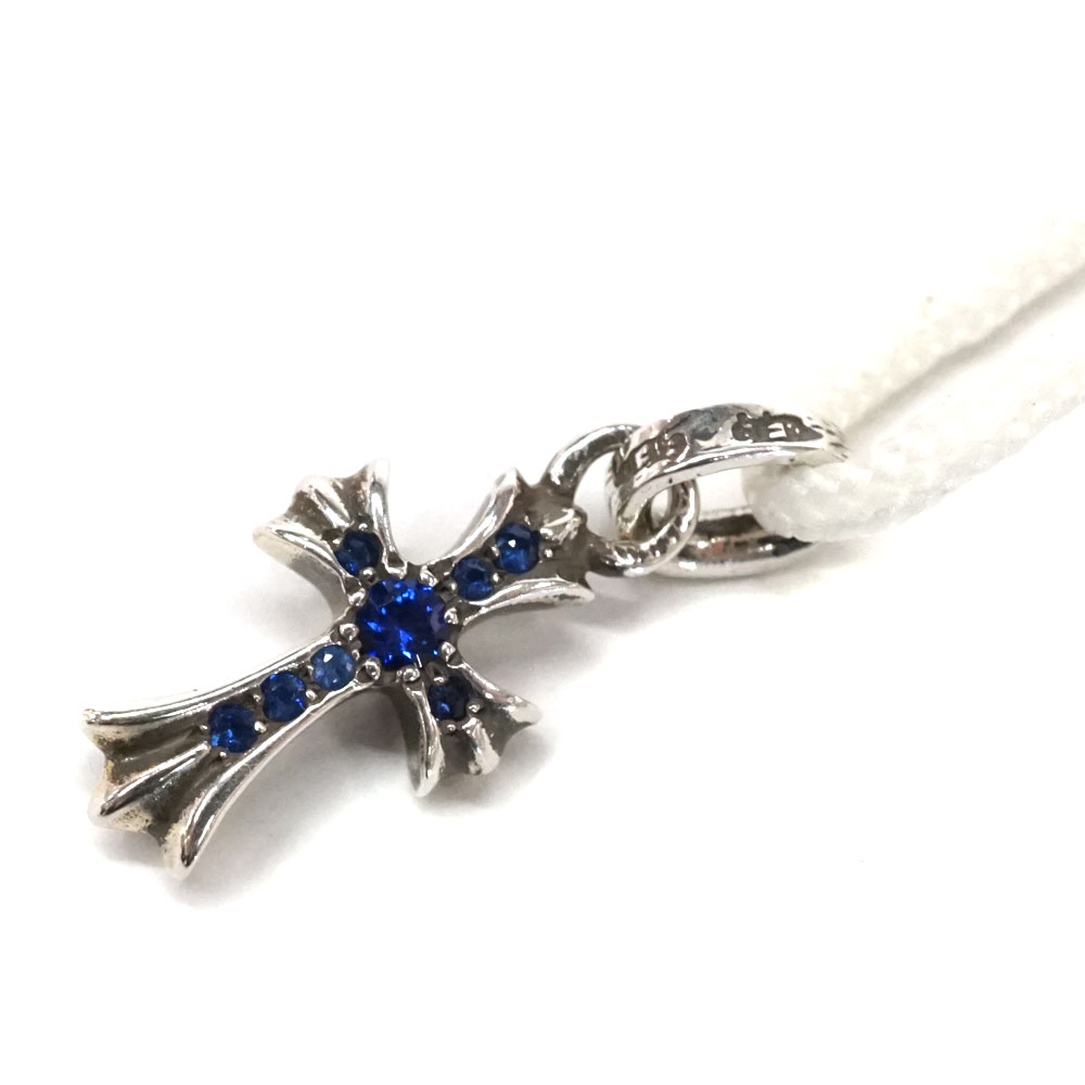 クロムハーツ Chrome hearts ベイビーファットパヴェサファイアチャーム【中古】