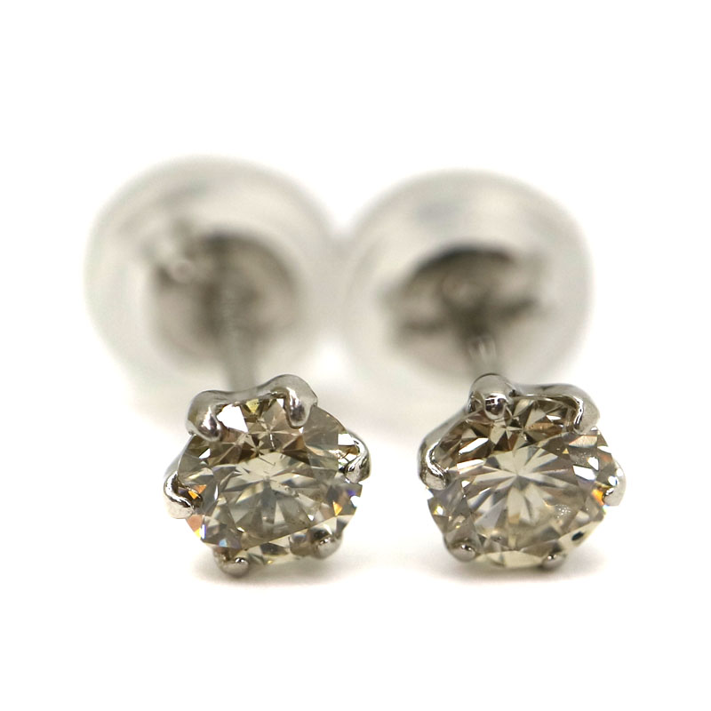 2021新作】 プラチナ ダイヤモンド ピアス D0.34ct×2 stk-grobe.de