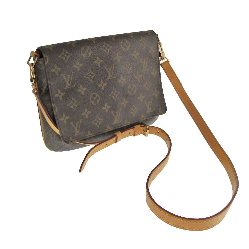 LOUIS VUITTON【ルイヴィトン】M51388　ミュゼット・タンゴ(ロング)　モノグラムキャンバス　ブラウン系　ブランド　ショルダーバッグ　 かばん　レディース　【中古】USED-B【6】k21-1298　質屋　かんてい局春日井店