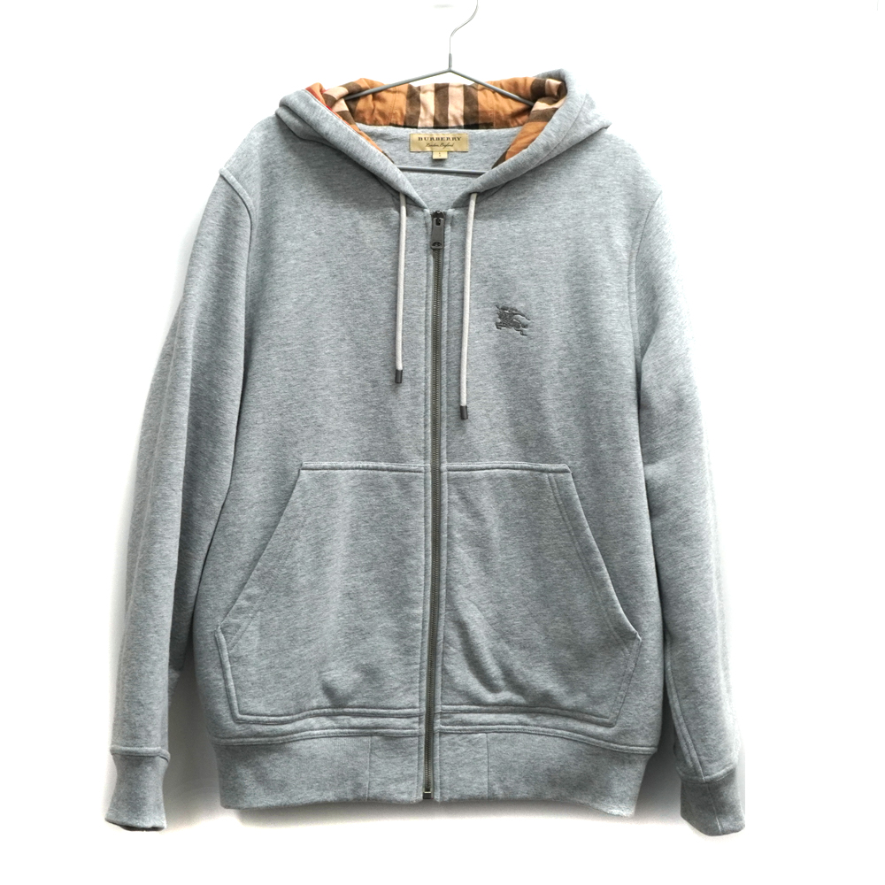 【未使用・新品】BURBERRY グレー パーカー フルジップ 質屋かんてい局オンラインショップ / 北名古屋店 バーバリー Burberry