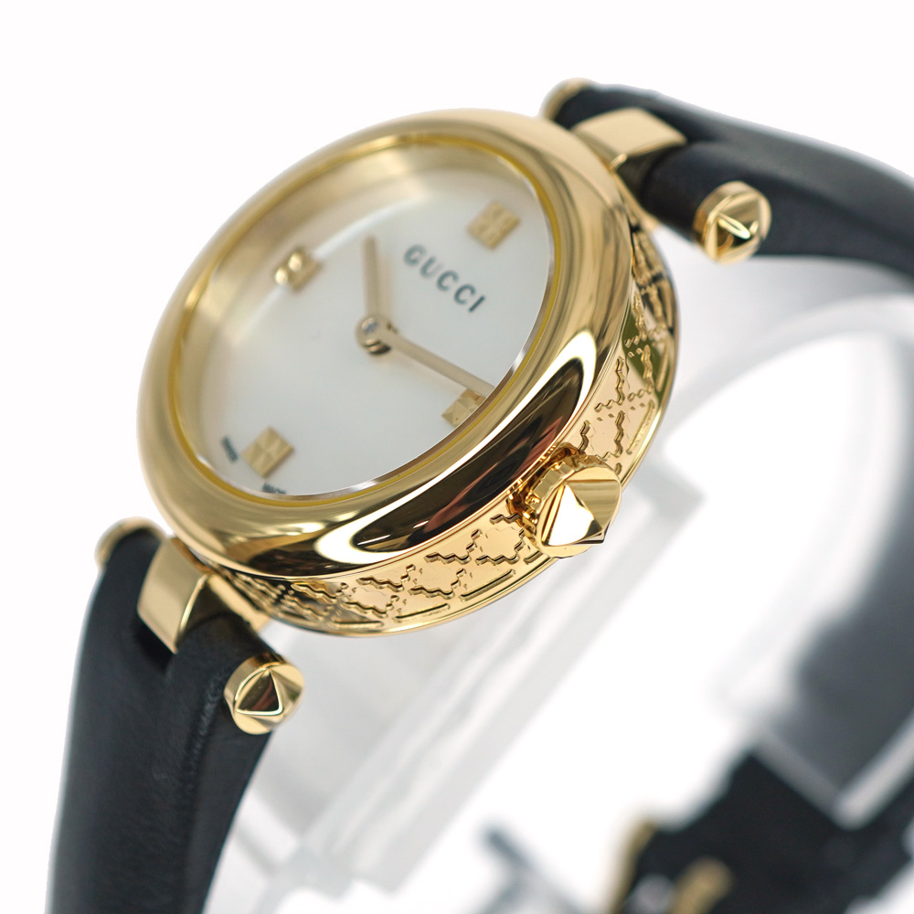 GUCCI 141.5 ディアマンティッシマ シェル ダイヤ ラウンド 腕時計 グッチ ディアマンティッシマ レディース YA141505 |腕時計通販