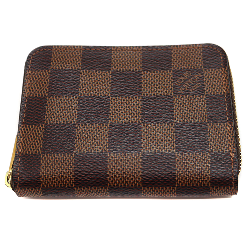 ルイヴィトン Louisvuitton N63070 ジッピーコインパース コインケース ダミエ ブラウン【中古】