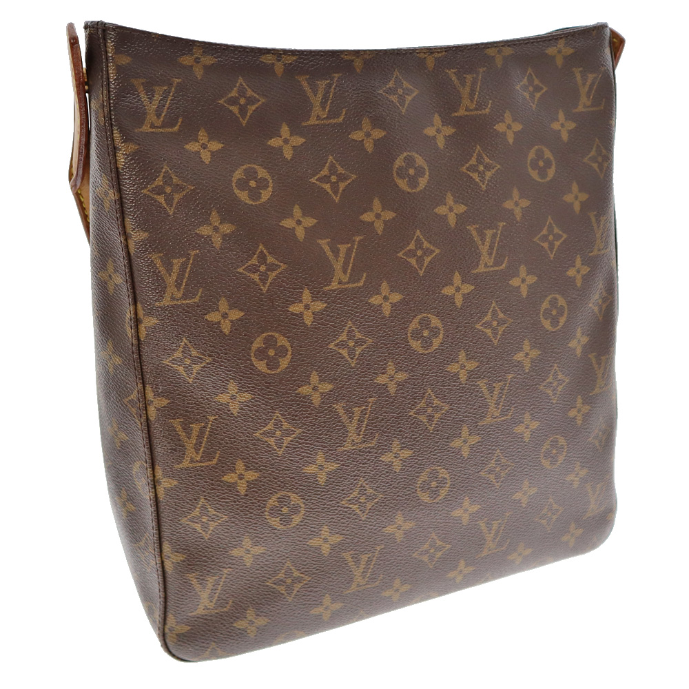 LOUIS VUITTON【ルイヴィトン】M51145 ルーピングGM ワンショルダーバッグ トートバッグ モノグラムキャンバス ブラウン系  レディース LV ブランド かばん 鞄 肩掛け【中古】USED-6 質屋かんてい局春日井店 k23-1035