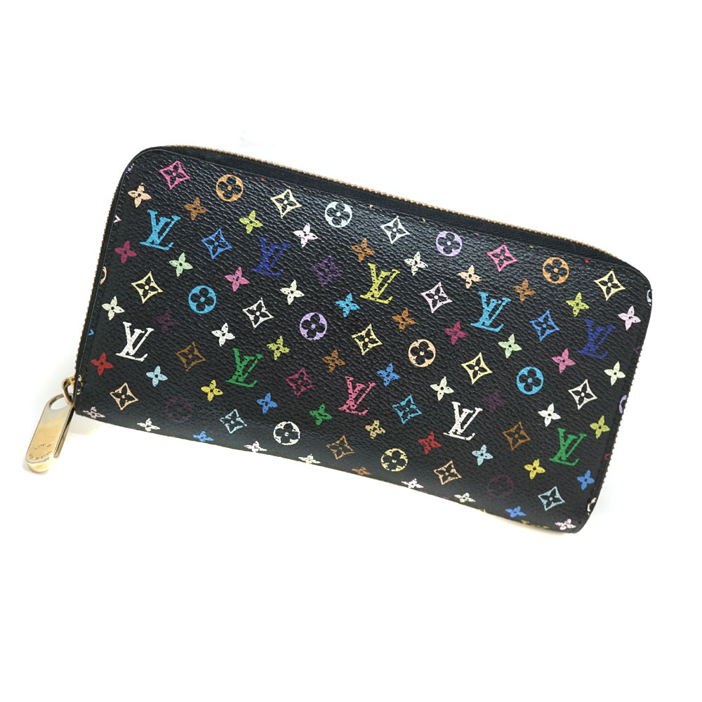 LOUIS VUITTON【ルイヴィトン】M60243 ジッピーウォレットマルチカラー　ノワール　 ブラック 黒 長財布 ラウンドファスナー サイフ  メンズ 　レディース　ユニセックス【中古】USED-5 質屋かんてい局北名古屋店 n21-1697