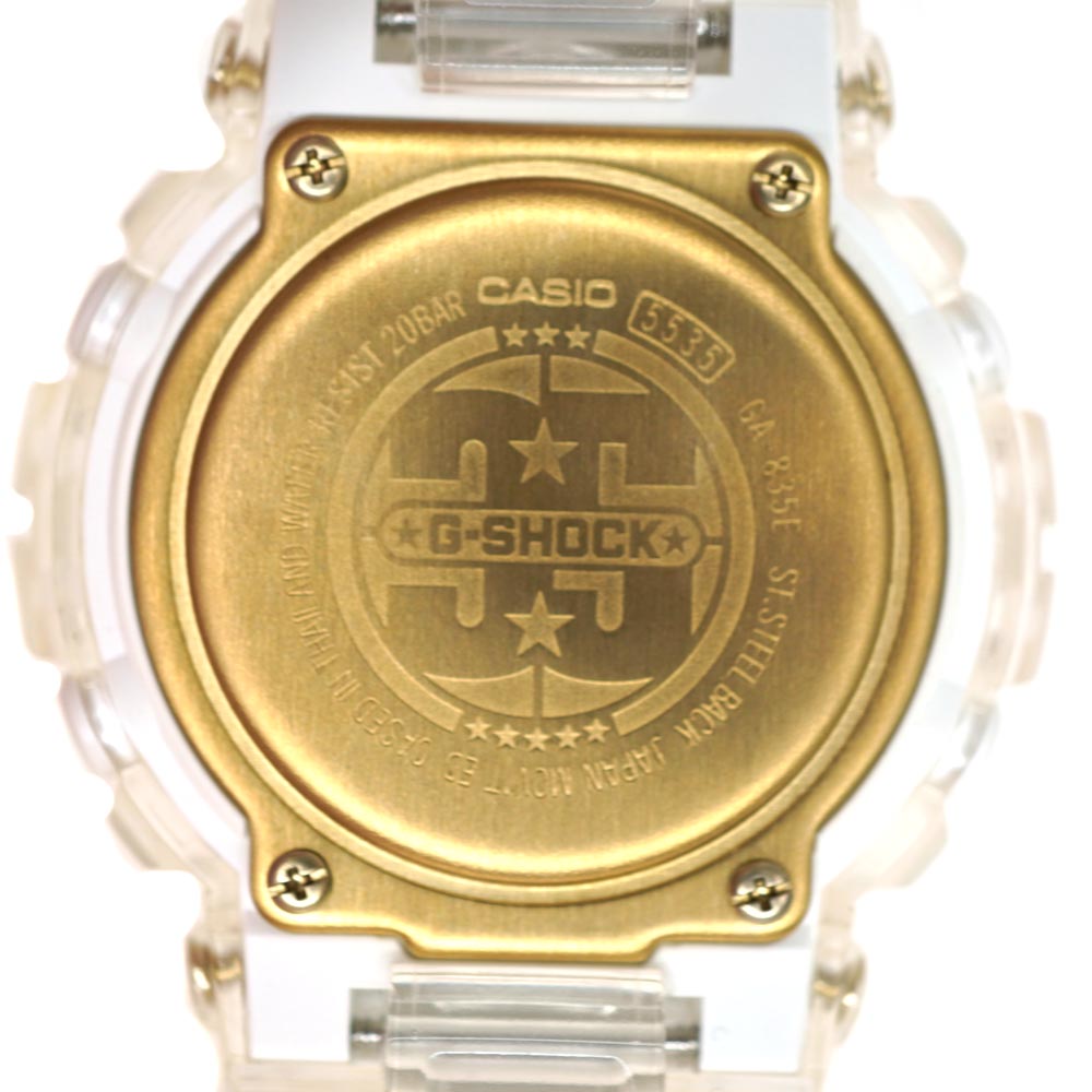 質屋かんてい局オンラインショップ / CASIO【カシオ】GA-835E-7AJR G-SHOCK ジーショック 腕時計 グレイシャーゴールド  35周年記念 クォーツ(電池式) 樹脂 クリア ゴールド メンズ【中古】USED-8 質屋 かんてい局北名古屋店 n23-1137