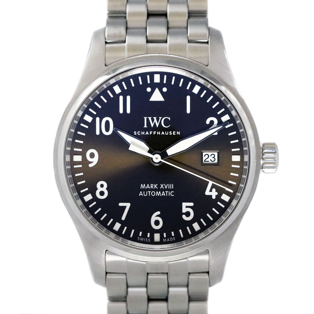 インターナショナルウォッチカンパニー Iwc IW327003 パイロットウォッチ マーク18 アントワーヌ・ド・サンテグジュペリ ブラウン メンズウォッチ 腕時計 【中古】