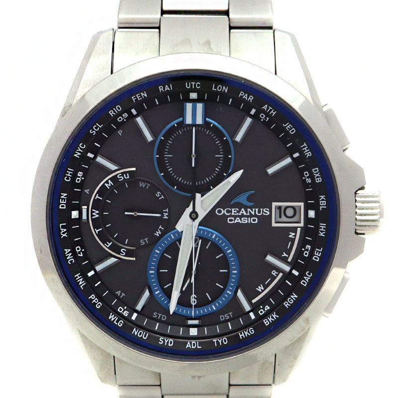 カシオ オシアナス OCW-T2600 電波ソーラー チタン メンズ腕時計　美品 OCEANUS オシアナス クラシックライン OCW-T2600-1AJF メンズ