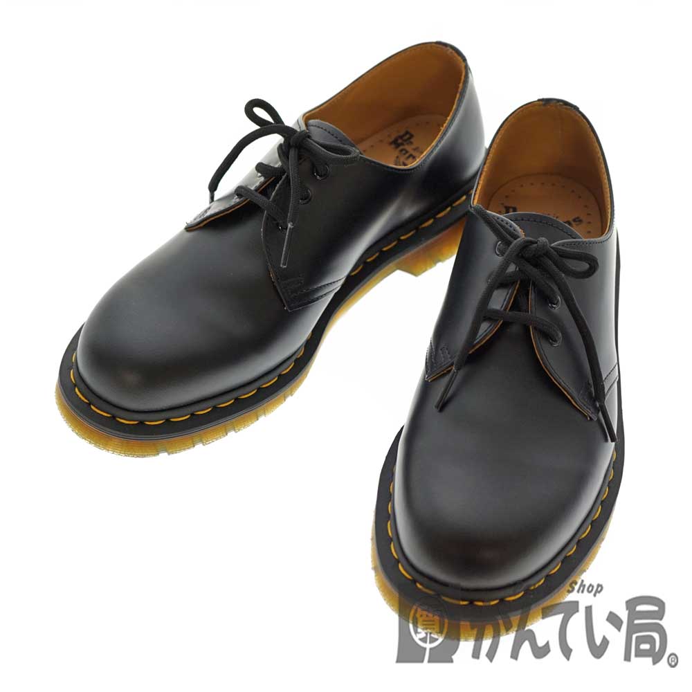 質屋かんてい局オンラインショップ Dr Martens ドクターマーチン 1461 59 3ホール ドレスシューズ 約27cm レザー 黒 ブラック イエロー ステッチ メンズ 靴 中古 Used 7 質屋 かんてい局北名古屋店 N 1099