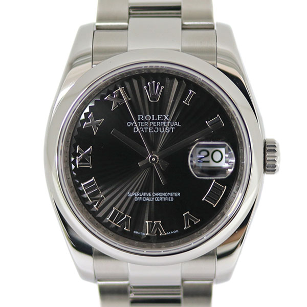 ロレックス ROLEX 116200 M番(2008年頃製造) ブラック メンズ 腕時計