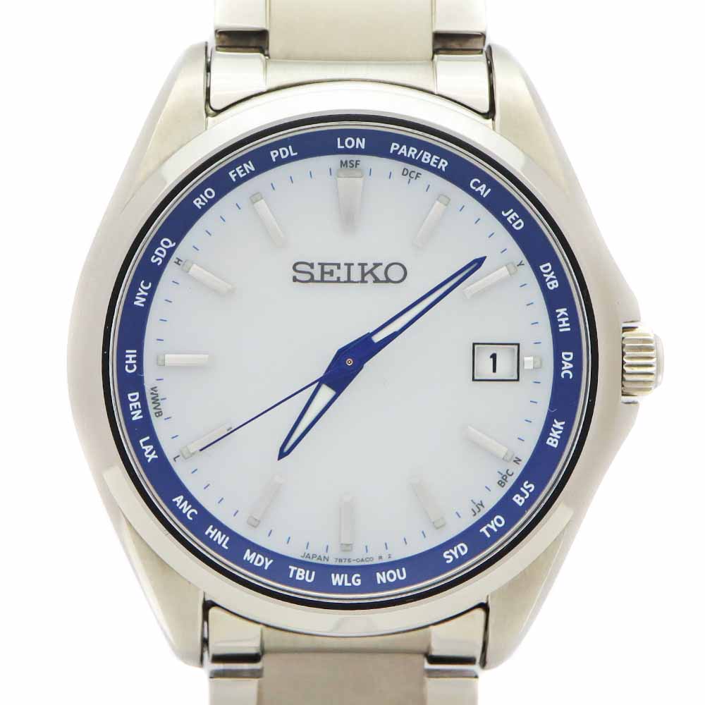 【格安】セイコー スピリット ソーラー電波時計【程度良】 FIT 車用品・バイク用品 中古非常に良い[セイコー]SEIKO